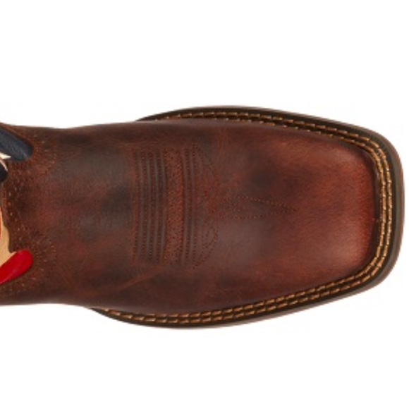 New Durango Men's Rebel Patriotic 🇺🇸 Pull-On Western Flag Boots Brown 11.5 - Picture 14 of 14